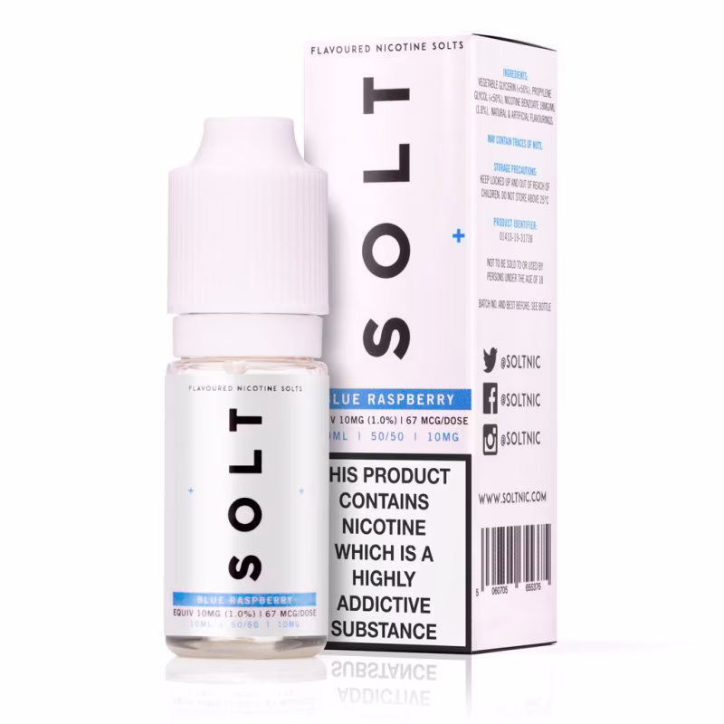 Blue Raspberry Nic Salt E-Liquid by SOLT