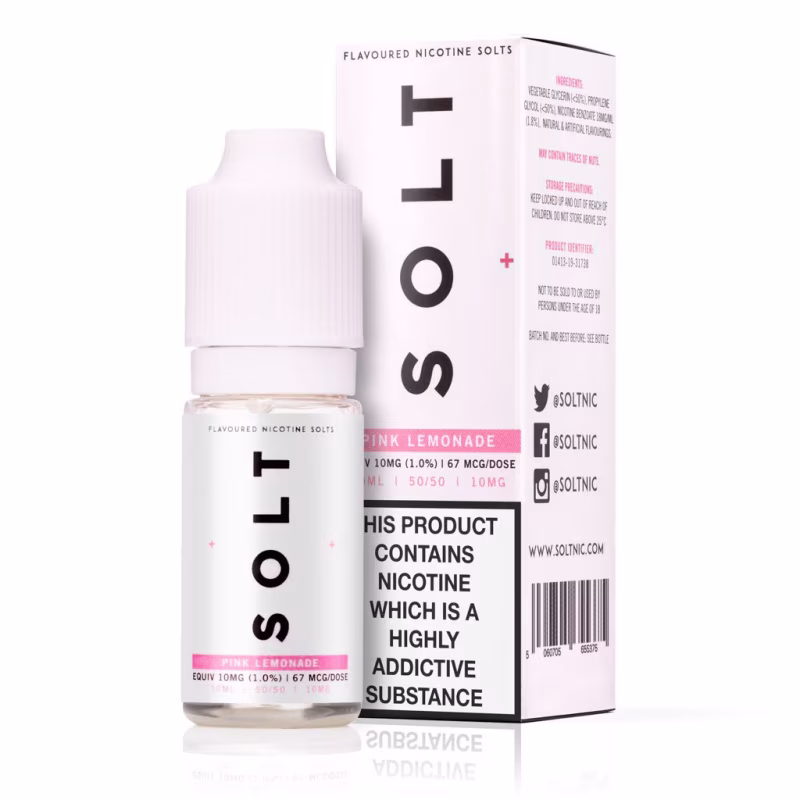 Pink Lemonade Nic Salt E-Liquid by SOLT