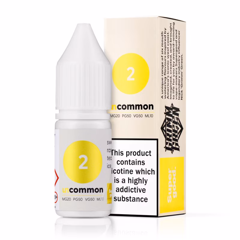 2 Nic Salt E-Liquid by Uncommon Supergood x GrimmGreen