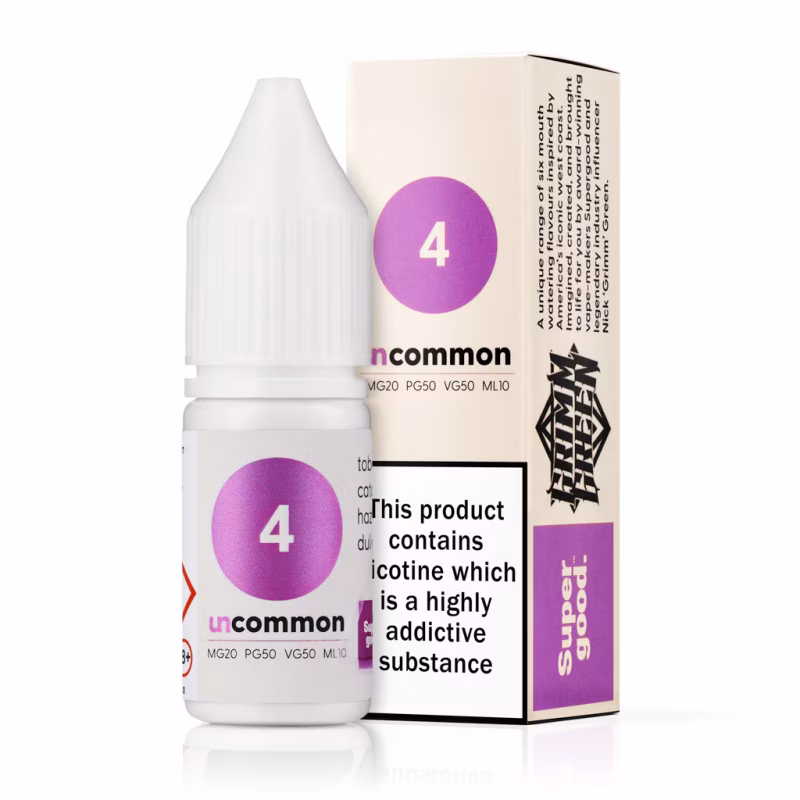 4 Nic Salt E-Liquid by Uncommon Supergood x GrimmGreen