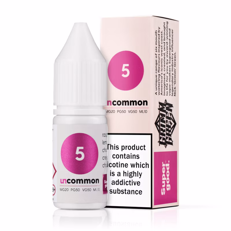 5 Nic Salt E-Liquid by Uncommon Supergood x GrimmGreen