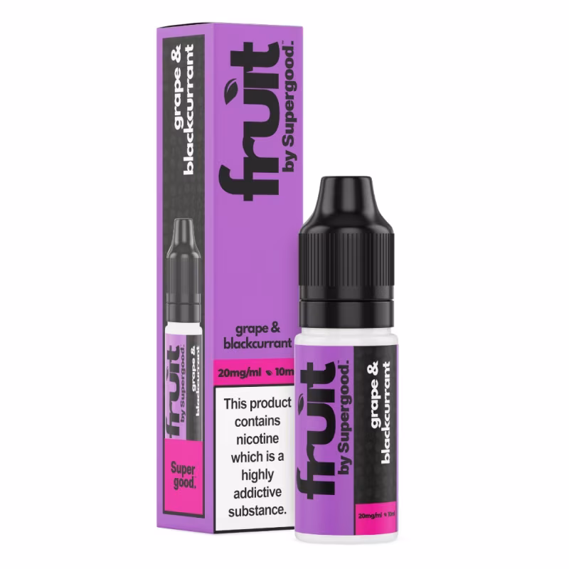 Grape & Blackcurrant Nic Salt E-Liquid by Supergood Fruit