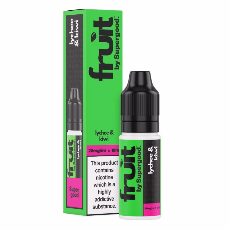Lychee & Kiwi Nic Salt E-Liquid by Supergood Fruit