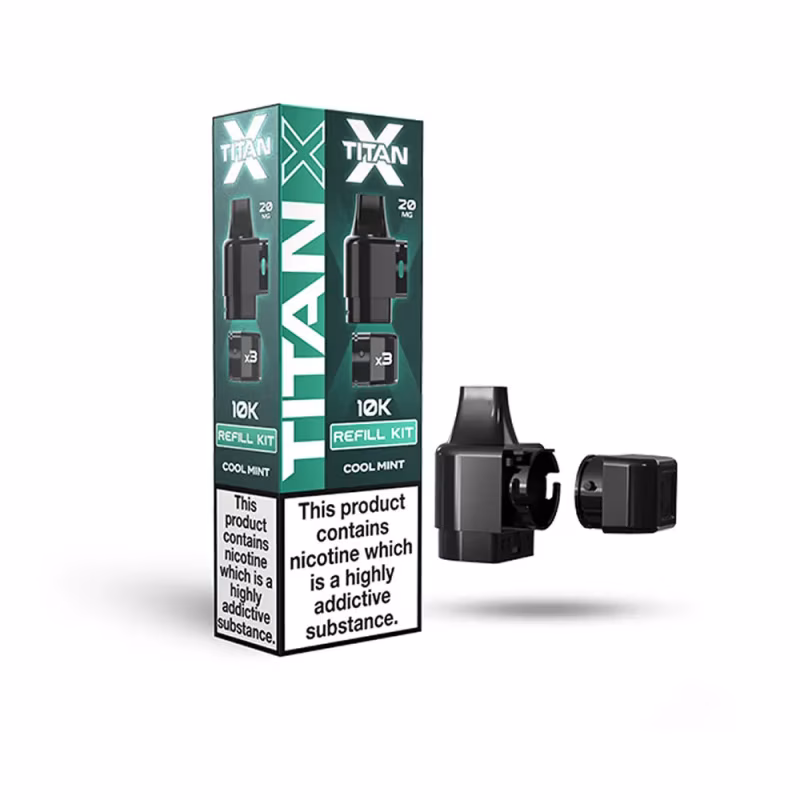 Cool Mint Prefilled Pod Refill Kit by Titan X