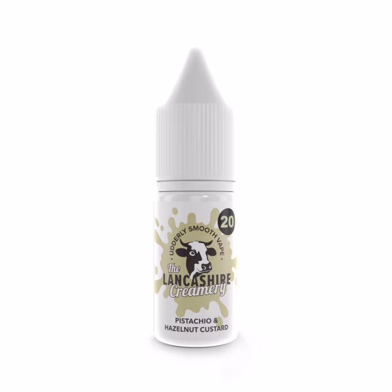 Pistachio & Hazelnut Custard Nic Salt E-Liquid by the Lancashire Creamery