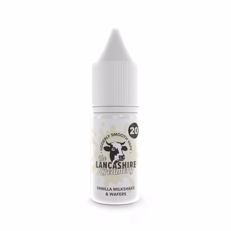 Vanilla Milkshake & Wafers Nic Salt E-Liquid by the Lancashire Creamery