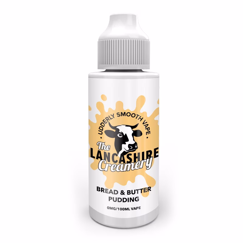 Bread & Butter Pudding Shortfill E-Liquid by the Lancashire Creamery 100ml