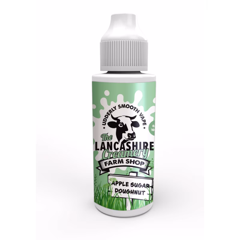 Apple Sugar Doughnut Shortfill E-Liquid by the Lancashire Creamery Farm Shop 100ml