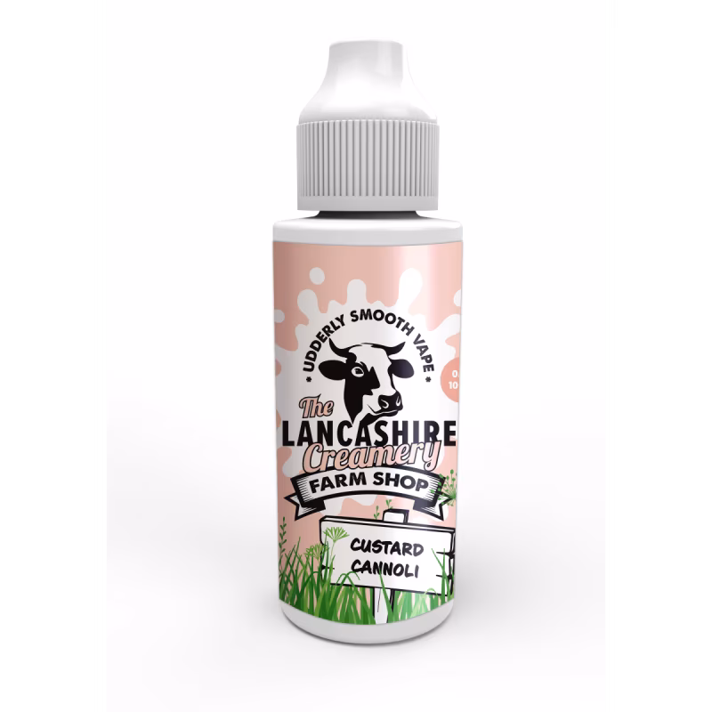 Custard Cannoli Shortfill E-Liquid by the Lancashire Creamery Farm Shop 100ml