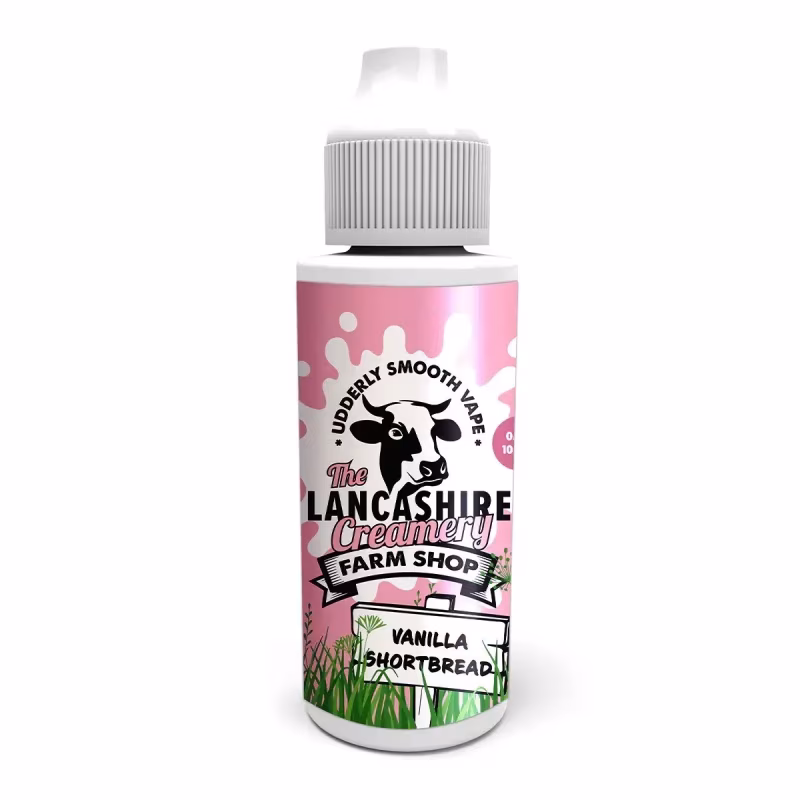 Vanilla Shortbread Shortfill E-Liquid by the Lancashire Creamery Farm Shop 100ml