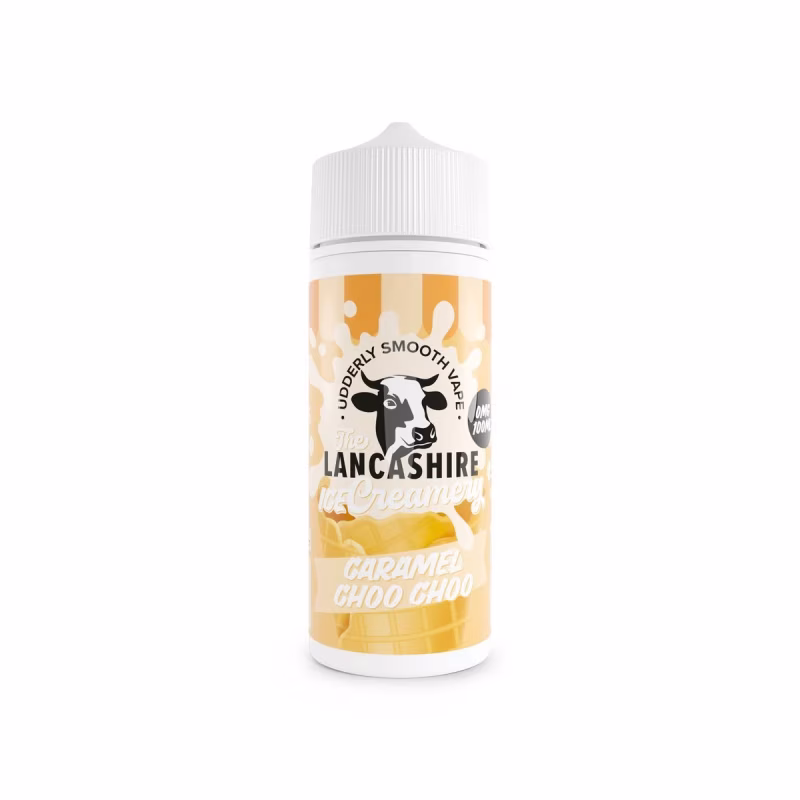 Caramel Choo Choo Shortfill E-Liquid by the Lancashire Ice Creamery 100ml