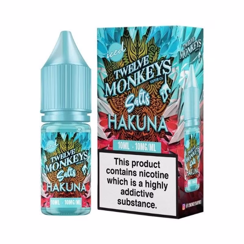 Hakuna Iced Nic Salt E-Liquid by Twelve Monkeys Salts