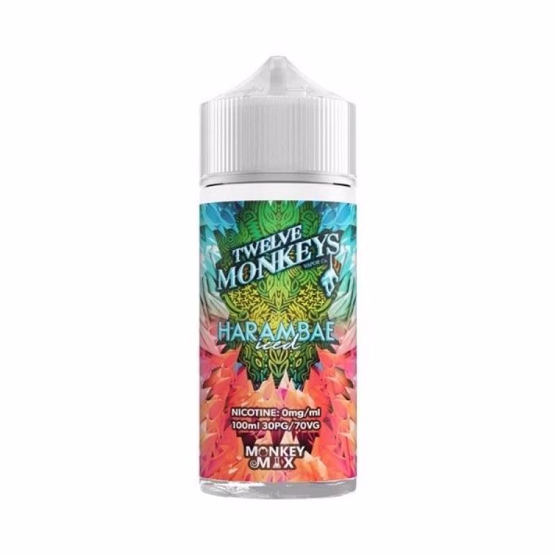 Harambae Iced Shortfill E-Liquid by Twelve Monkeys 100ml