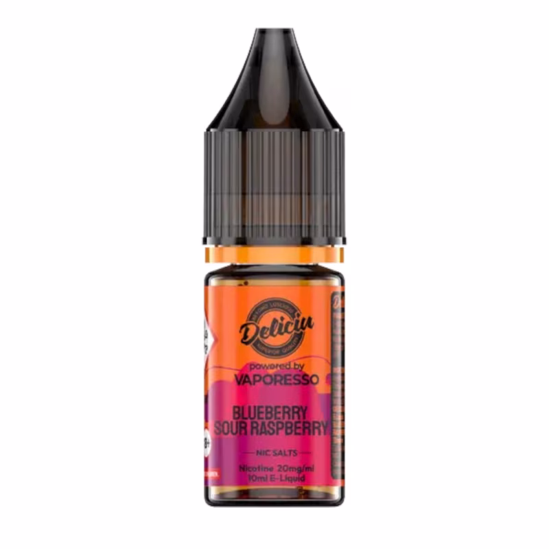 Blueberry Sour Raspberry Nic Salt E-Liquid by Deliciu V2