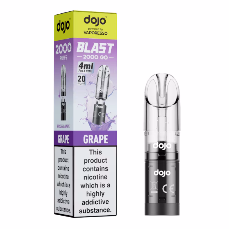 Grape Prefilled Pod by Vaporesso Dojo Blast 2000 Go