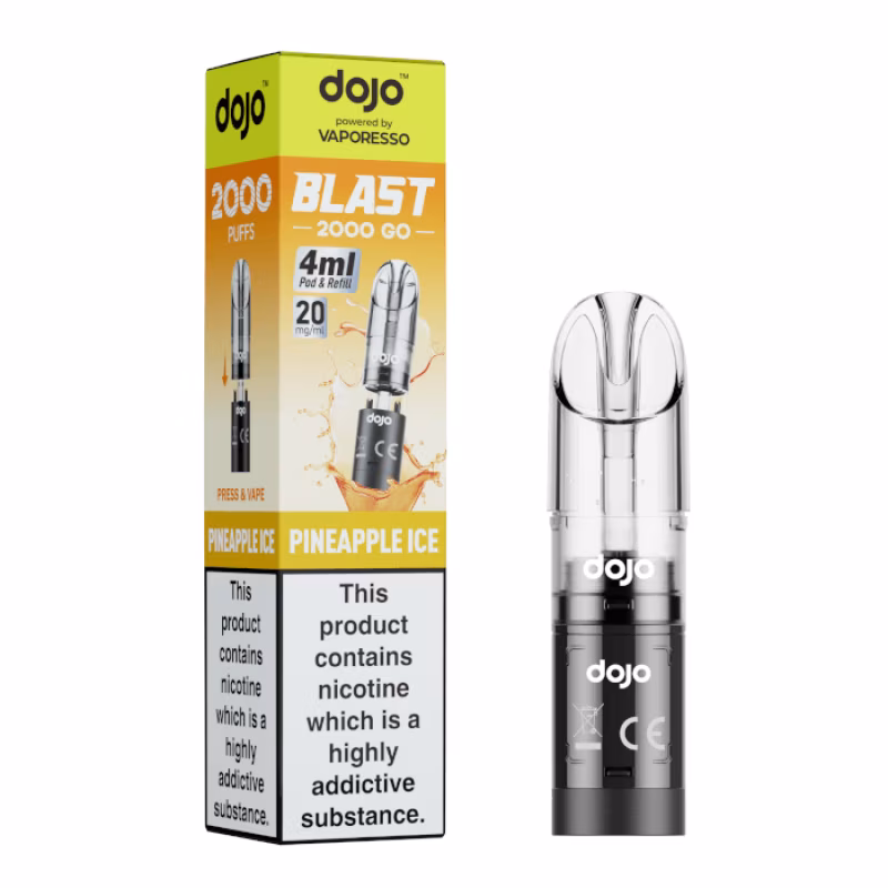 Pineapple Ice Prefilled Pod by Vaporesso Dojo Blast 2000 Go