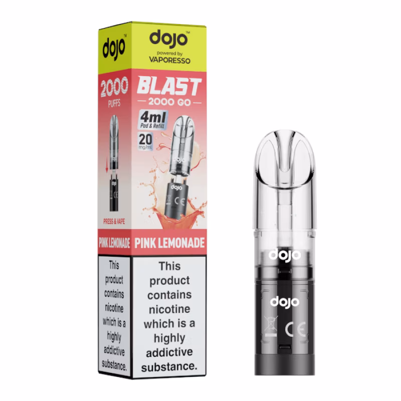 Pink Lemonade Prefilled Pod by Vaporesso Dojo Blast 2000 Go