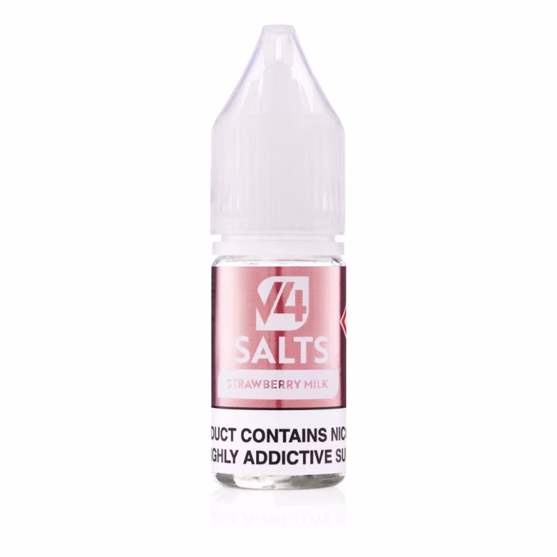 Strawberry Milk Nic Salt E-Liquid by V4 Vapour