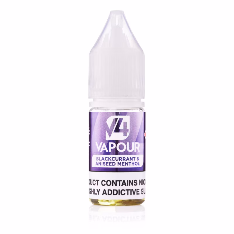 Blackcurrant & Aniseed Menthol 50/50 E-Liquid by V4 Vapour