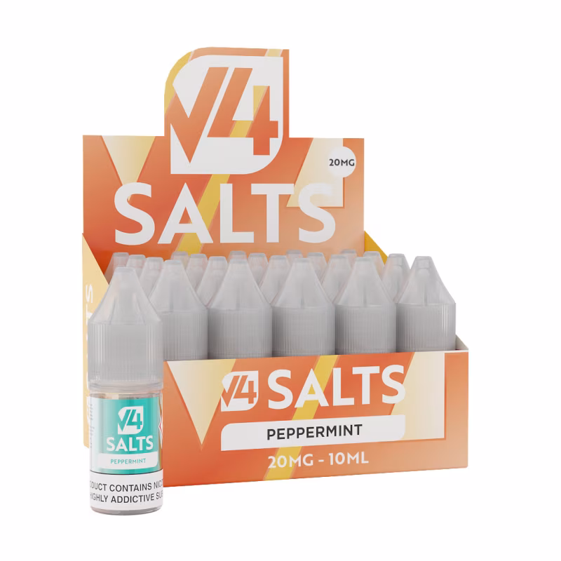 Peppermint Nic Salt E-Liquid by V4 Vapour - 20 Pack
