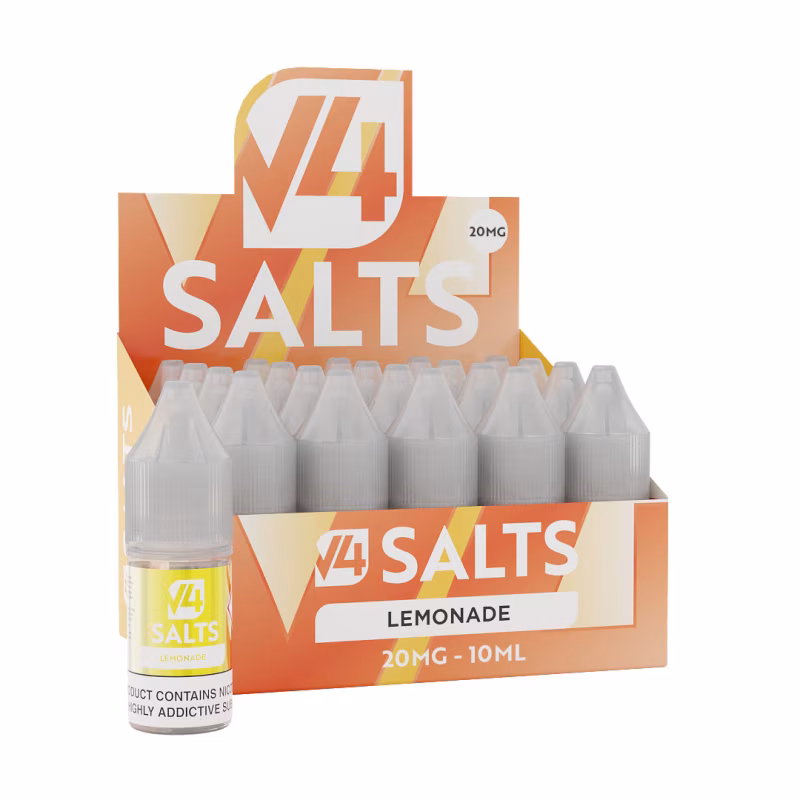 Lemonade Nic Salt E-Liquid by V4 Vapour - 20 Pack