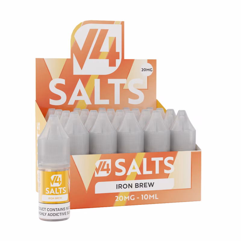 Iron Brew Nic Salt E-Liquid by V4 Vapour - 20 Pack