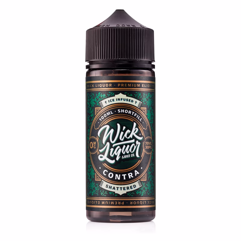 Contra Shattered Shortfill E-Liquid by Wick Liquor 100ml