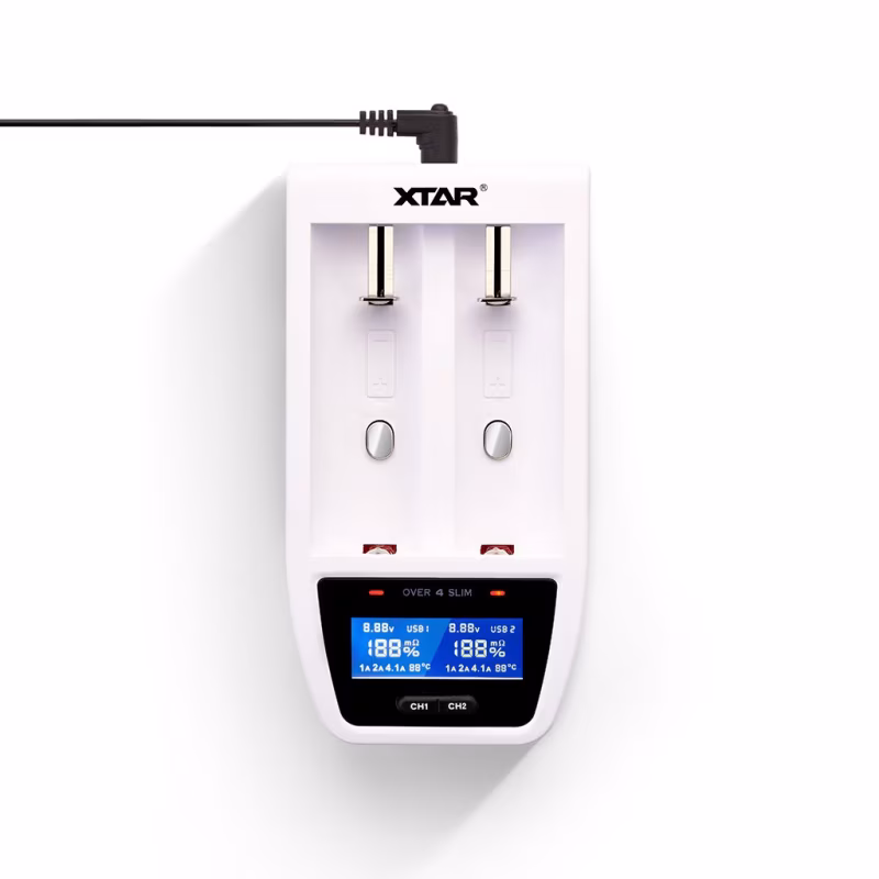 Xtar Over 4 Slim Battery Charger (2-Bay)