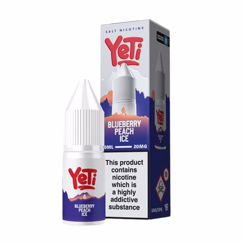 Blueberry Peach Ice Nic Salt E-Liquid by Yeti Summit