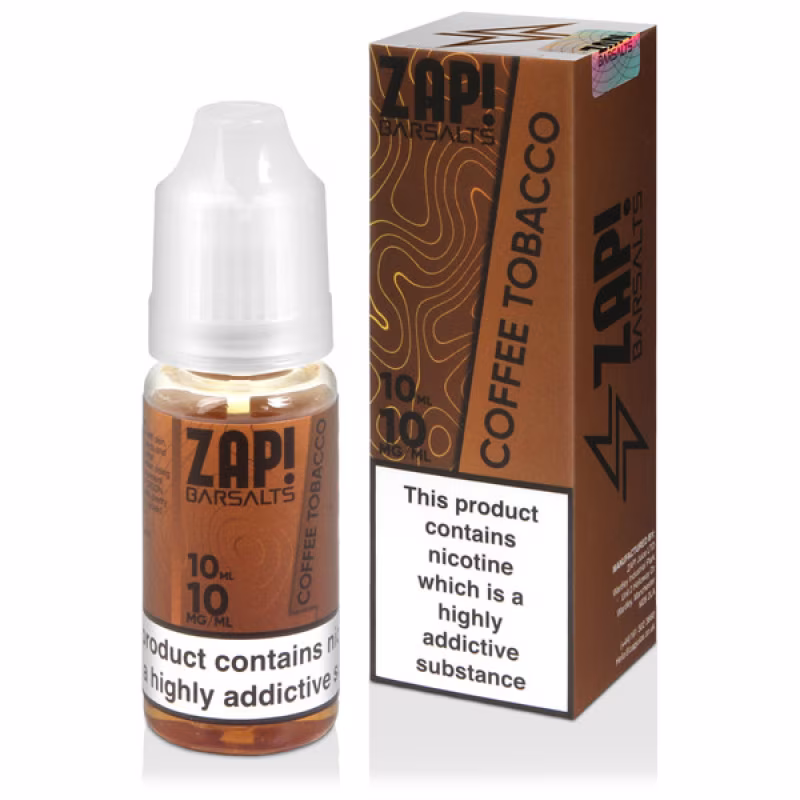 Coffee Tobacco Nic Salt E-Liquid by Zap! Bar Salts