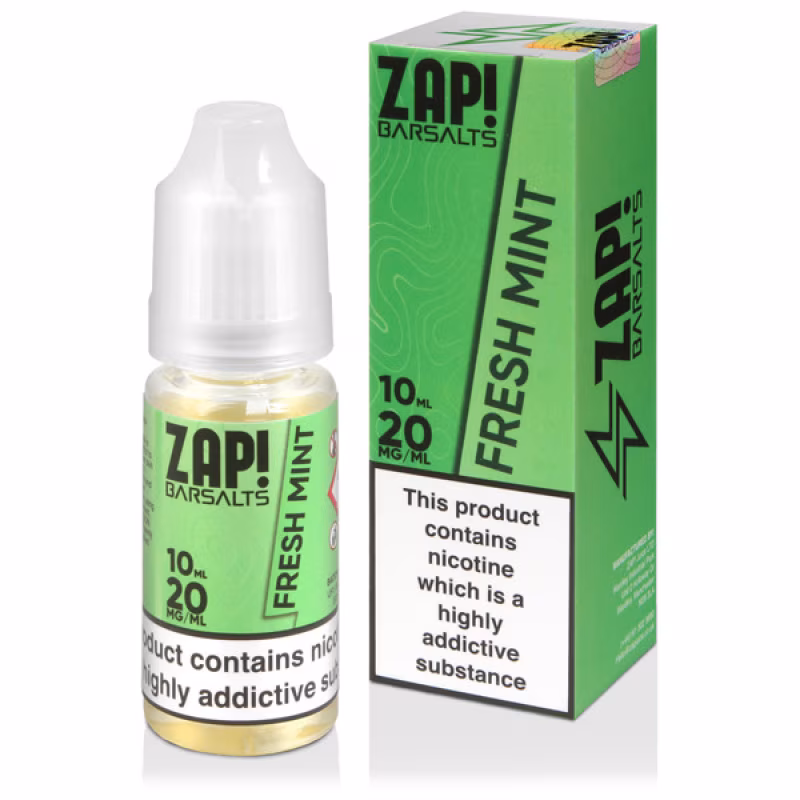 Fresh Mint Nic Salt E-Liquid by Zap! Bar Salts