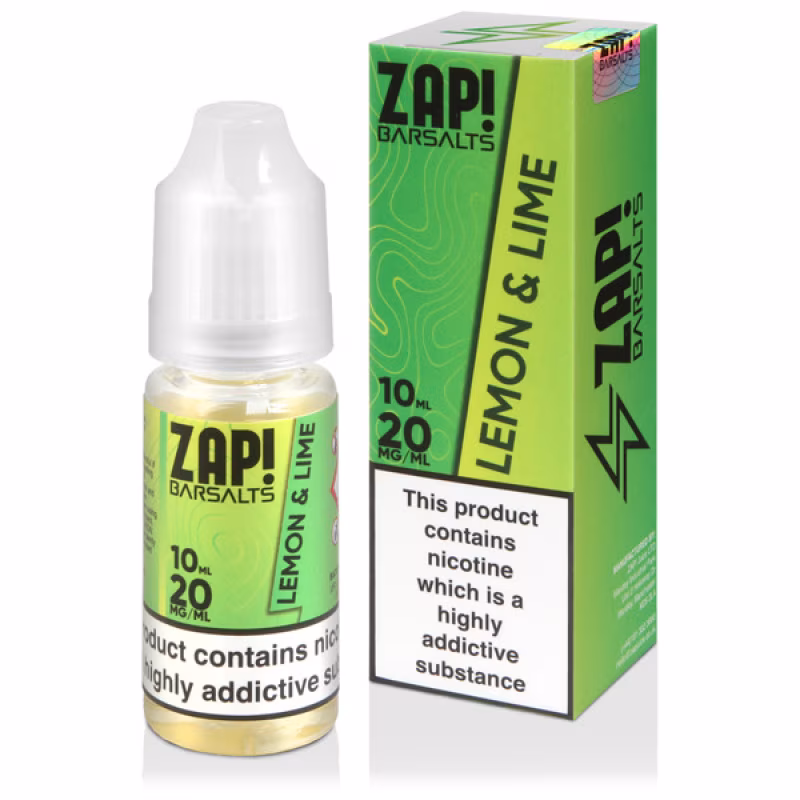 Lemon & Lime Nic Salt E-Liquid by Zap! Bar Salts