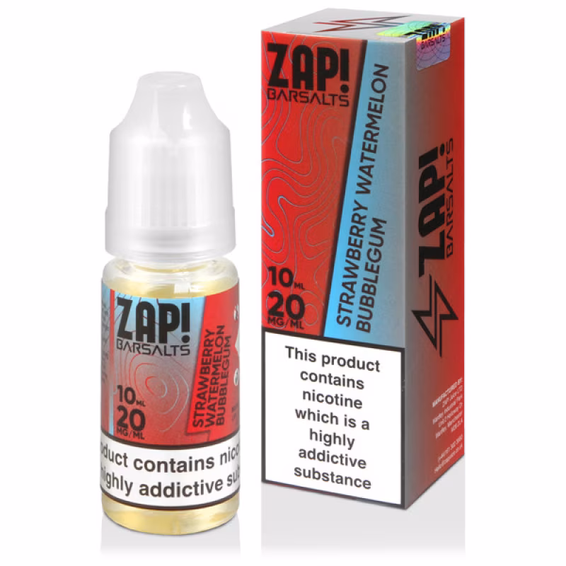Strawberry Watermelon Bubblegum Nic Salt E-Liquid by Zap! Bar Salts
