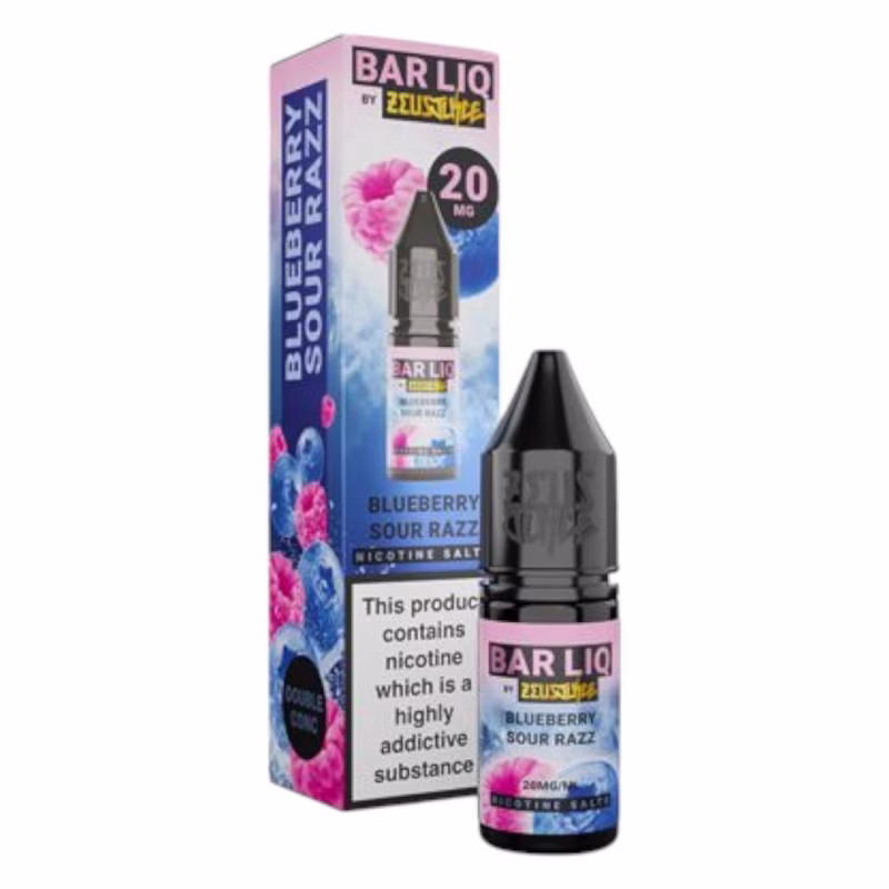 Blueberry Sour Razz Nic Salt E-Liquid by Zeus Juice Bar Liq
