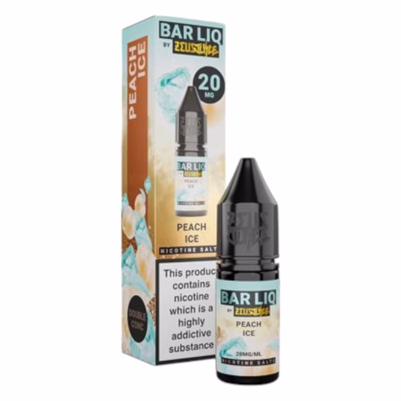 Peach Ice Nic Salt E-Liquid by Zeus Juice Bar Liq